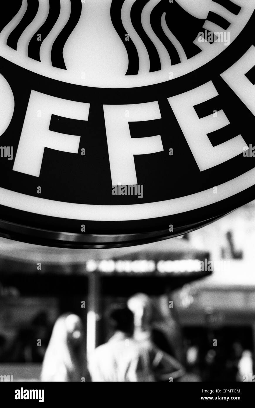 The starbucks logo Black and White Stock Photos \u0026 Images - Alamy, image size:870x1390