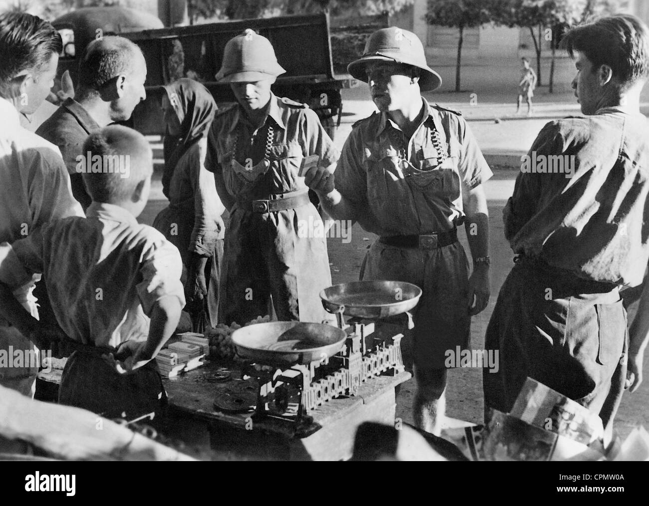 German military police in Greece, 1941 Stock Photo