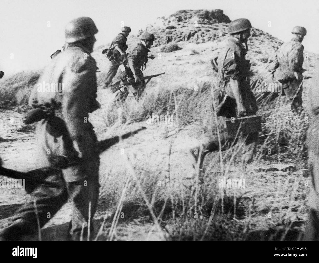 German soldiers on Crete, 1941 Stock Photo