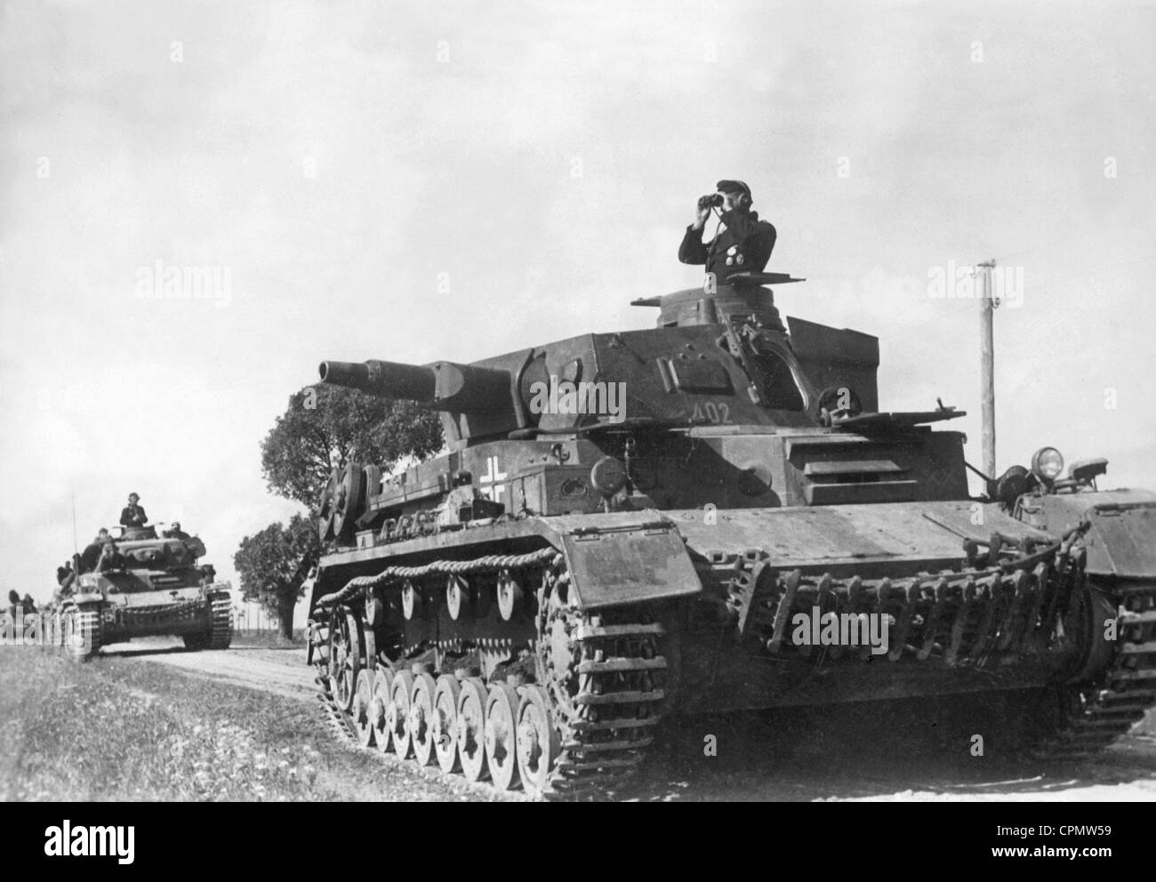 German Panzer IV at the Eastern Front, 1941 Stock Photo