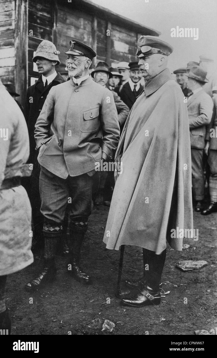 Prince Heinrich von Hohenzollern and Erich Ludendorff, 1923 Stock Photo