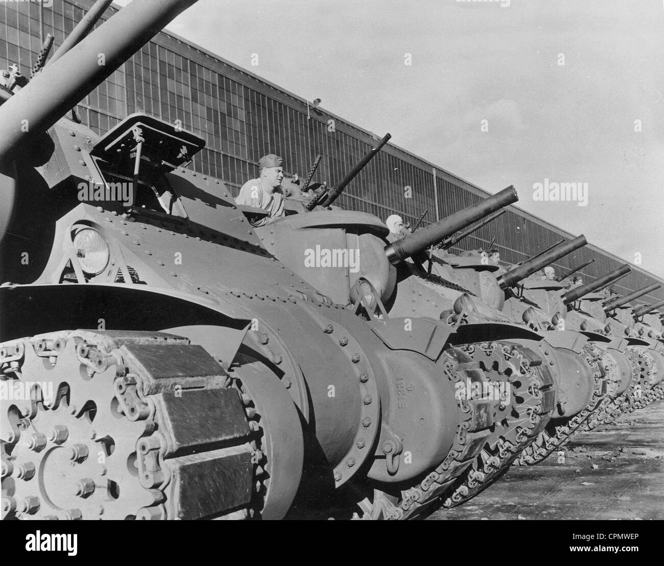 Munitions production at Chrylser in Detroit, 1943 Stock Photo
