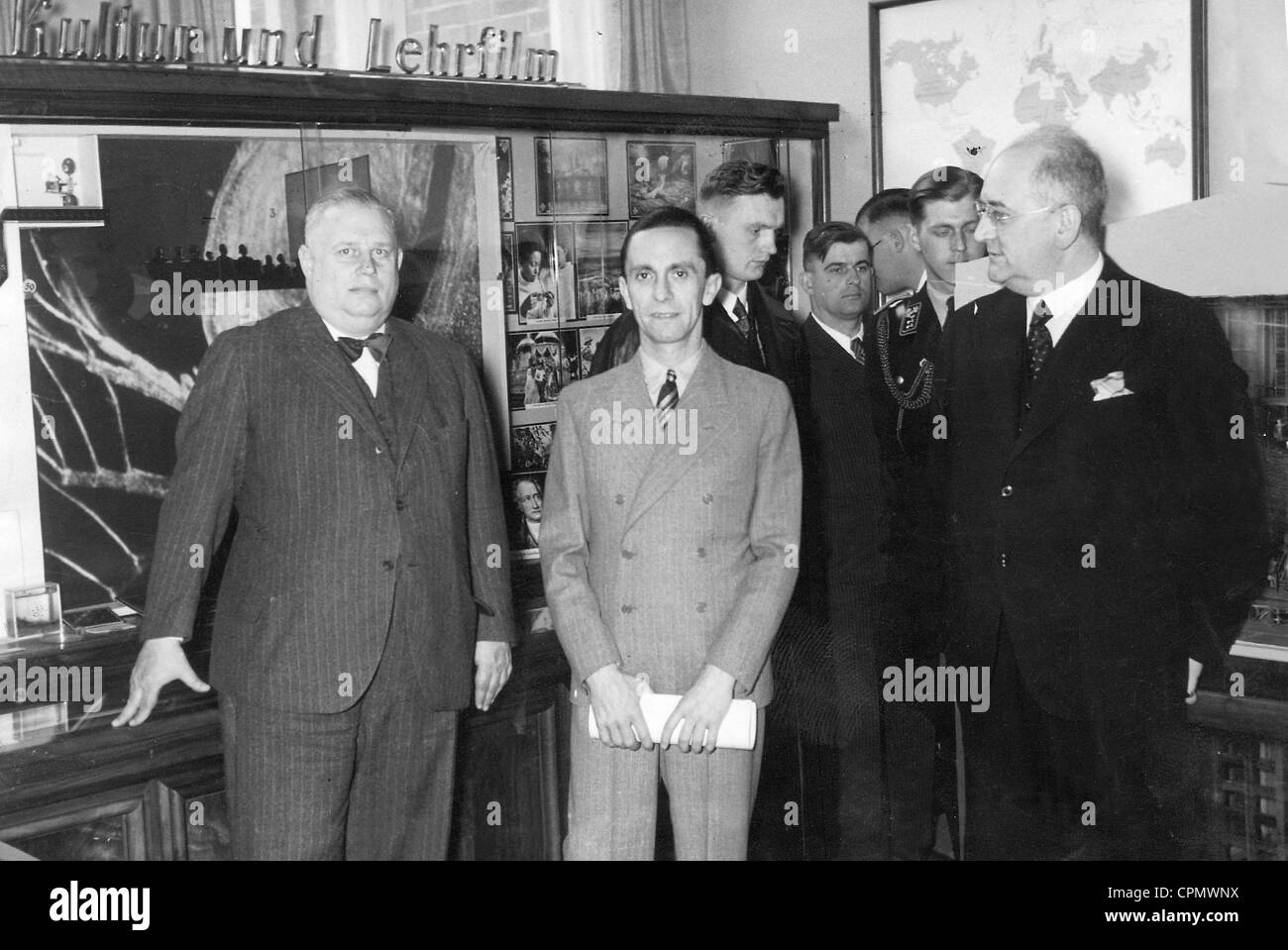 Paul Hugo Corell, Joseph Goebbels, Paul Lehmann, 1936 Stock Photo