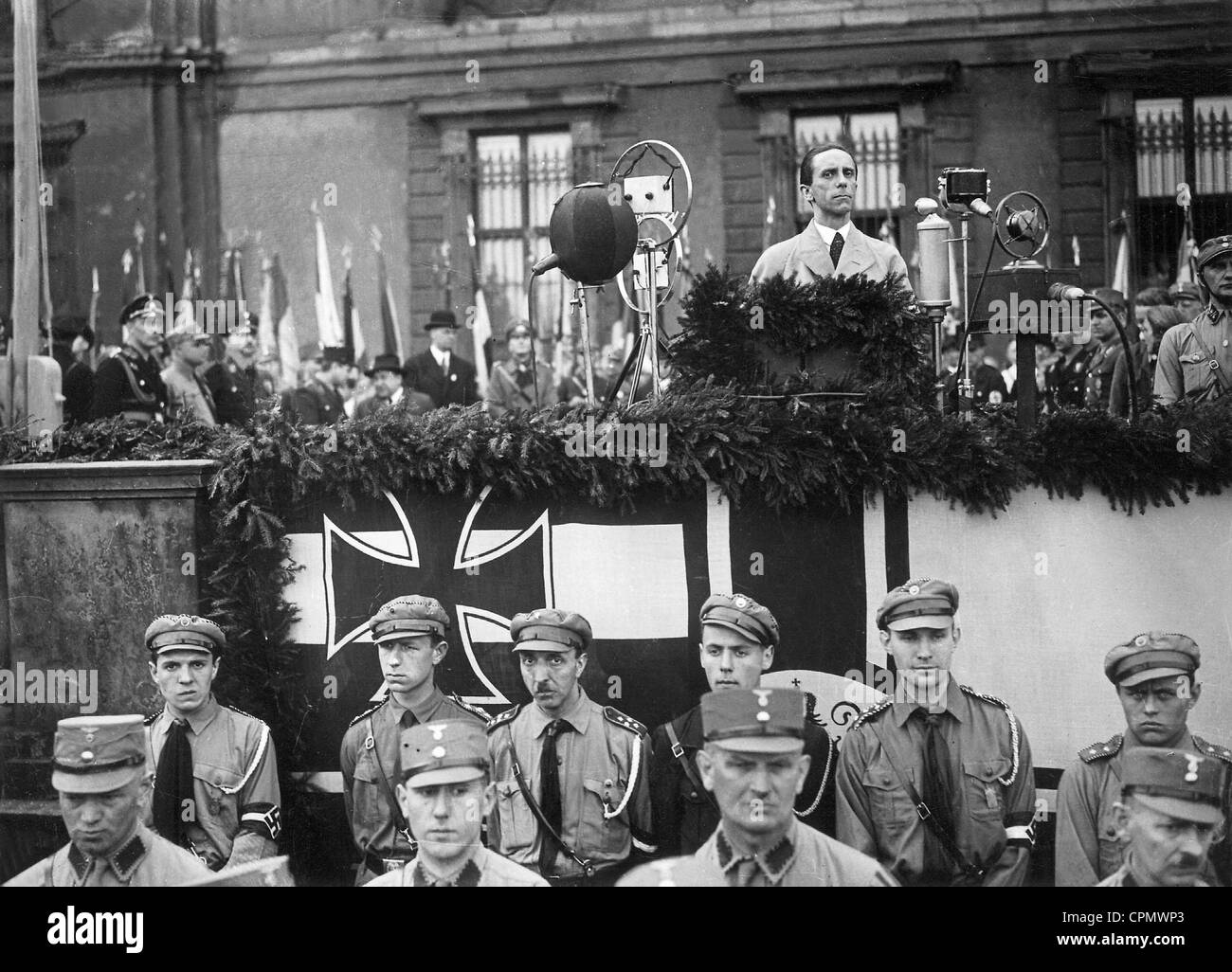 Joseph Goebbels on May 1, 1933 at the Lustgarten Stock Photo