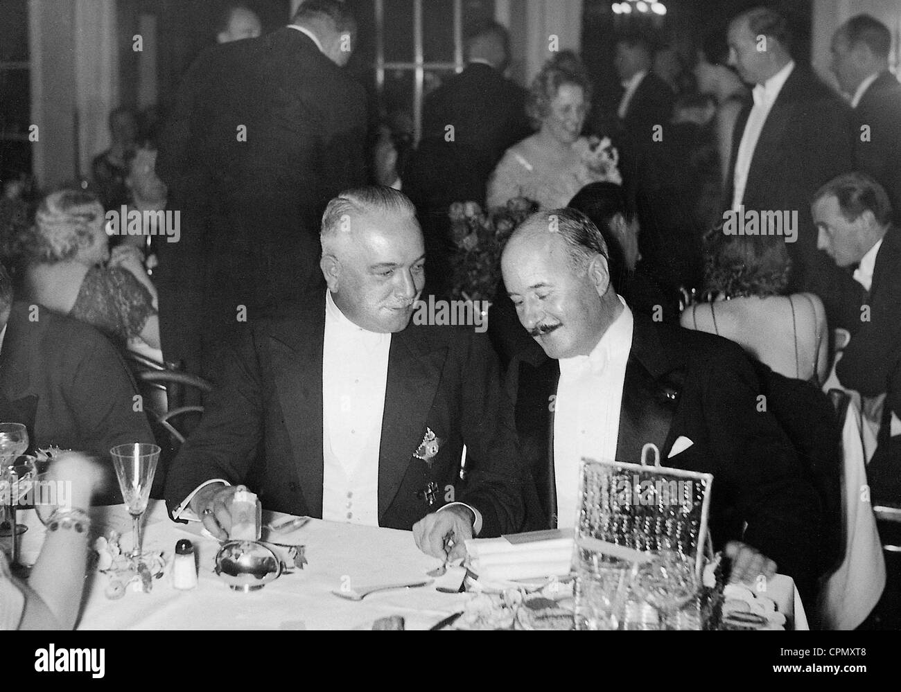 Konstantin von Neurath and Andre Francois-Poncet, 1935 Stock Photo
