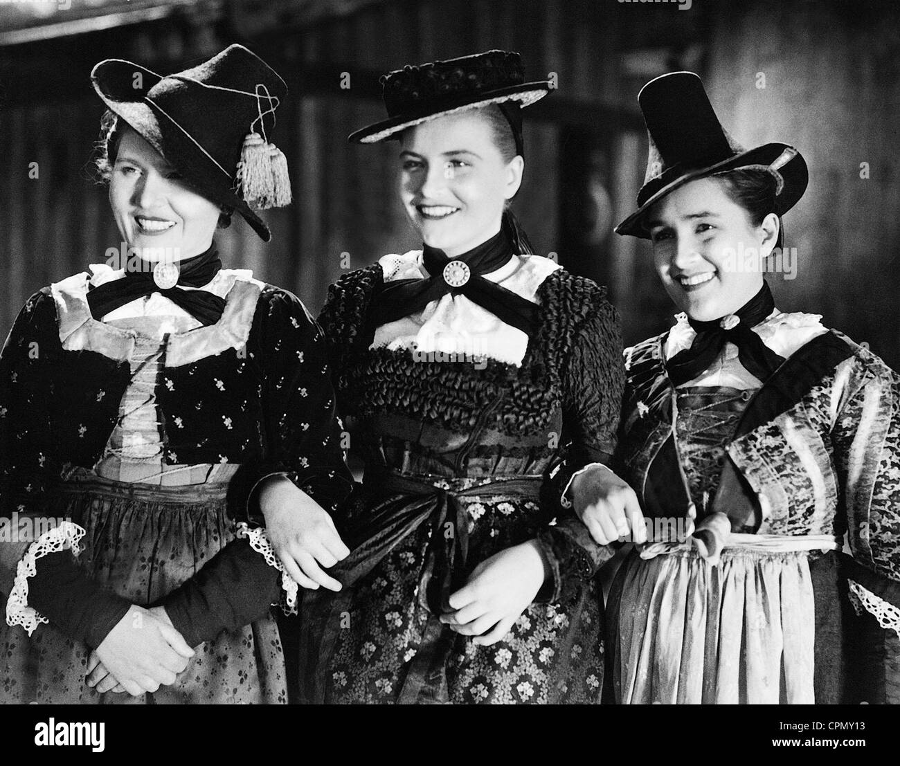 Martha Salm, Winnie Markus and Kaete Merk in 'Wally of the Vultures', 1940 Stock Photo