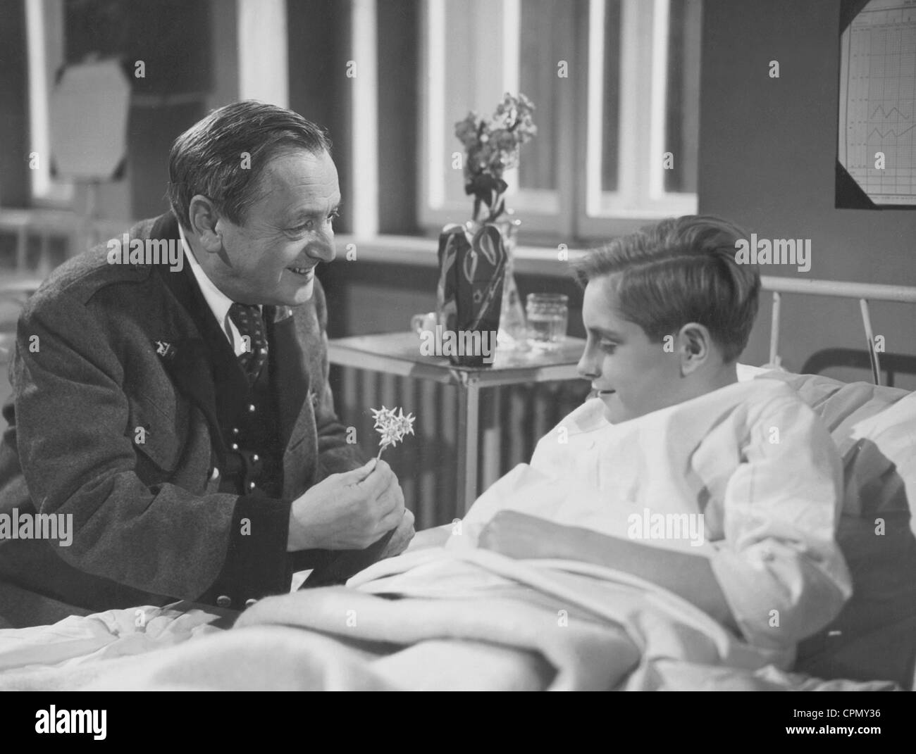 Hans Moser and Franz Paessler in 'Der Ferienkind', 1943 Stock Photo