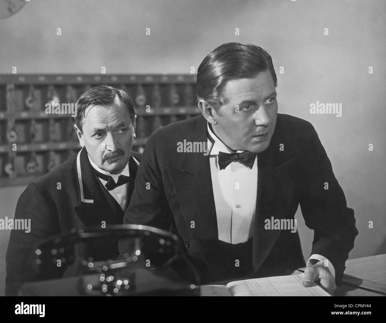 Hans Moser and Paul Hoerbiger in 'A Hoax', 1936 Stock Photo