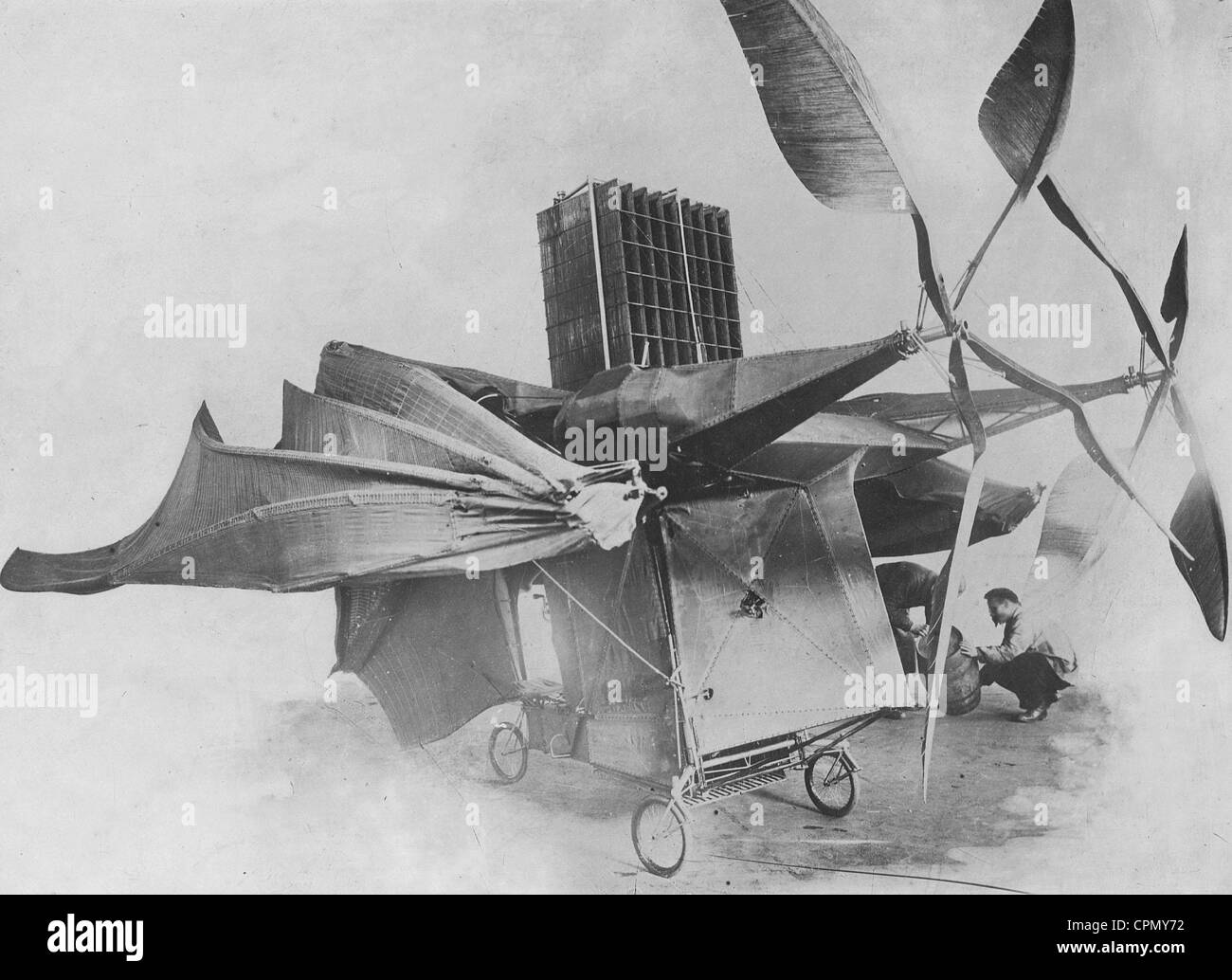 Dragon airplane by Clement Ader, 1909 Stock Photo