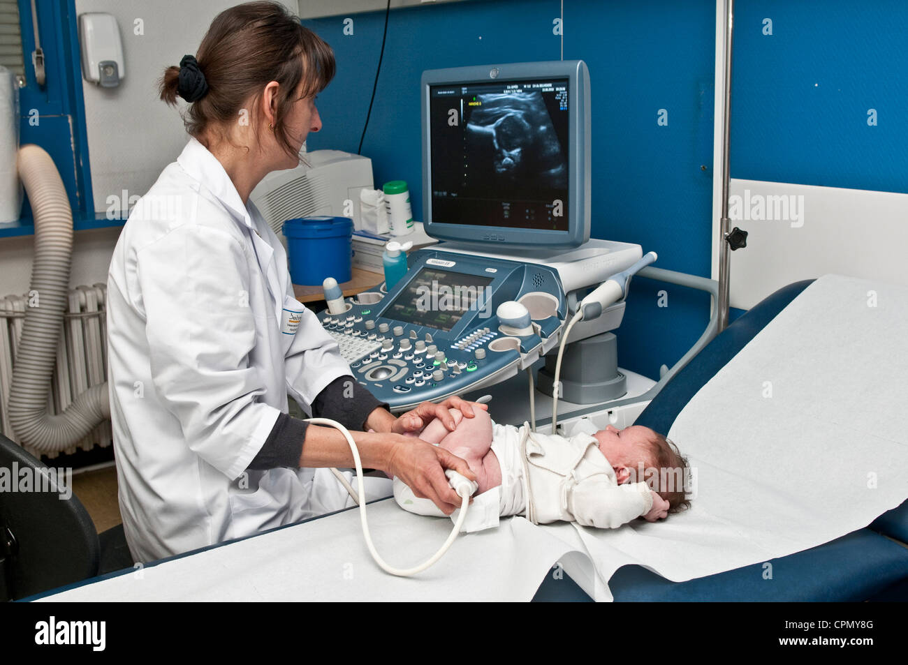 Hip Sonography Stock Photo Alamy