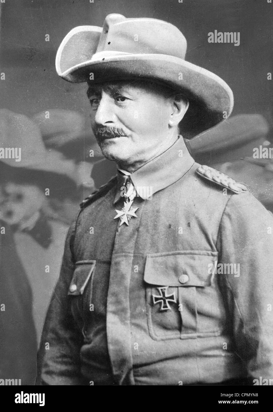 Paul von Lettow-Vorbeck, 1928 Stock Photo - Alamy