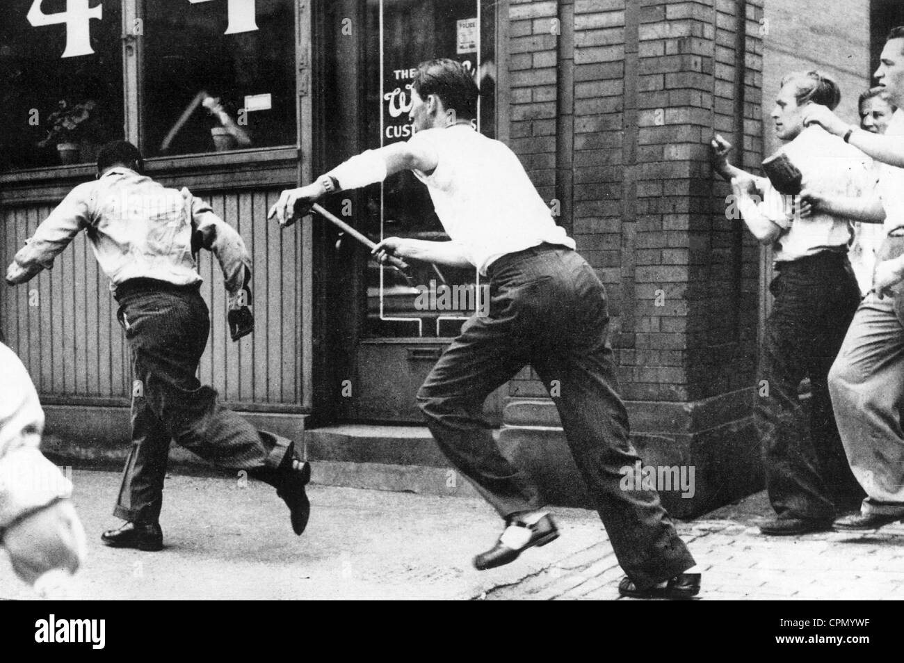 Lynchings in the U.S. on a black man Stock Photo