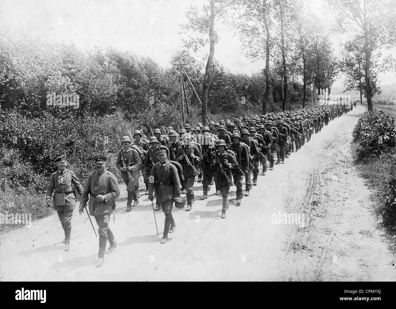 German infantry neat Verdun on the Western Front, 1918 Stock Photo - Alamy