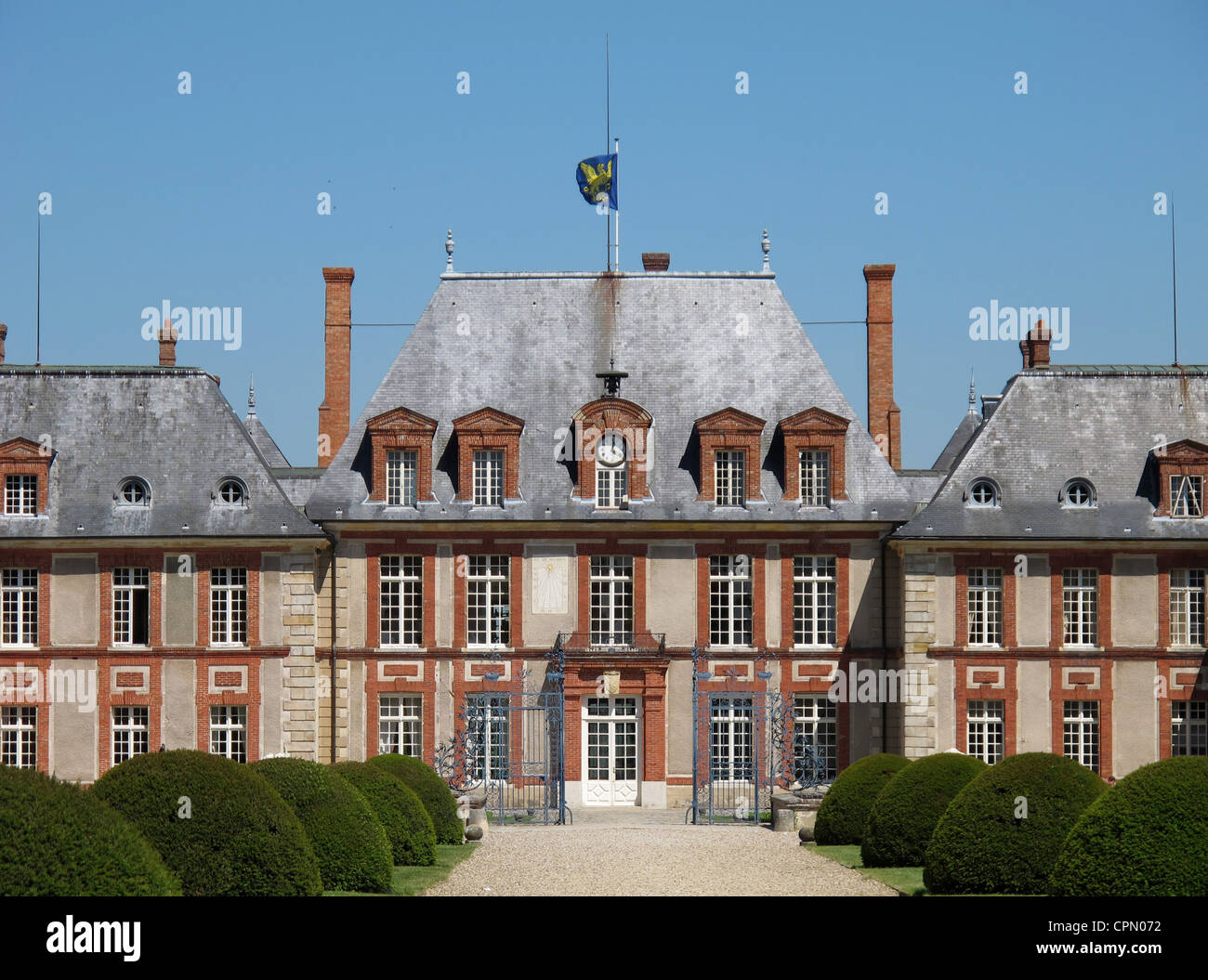 Chateau de Breteuil,vallee de Cheuvreuse, near Paris, Yvelines, France Stock Photo