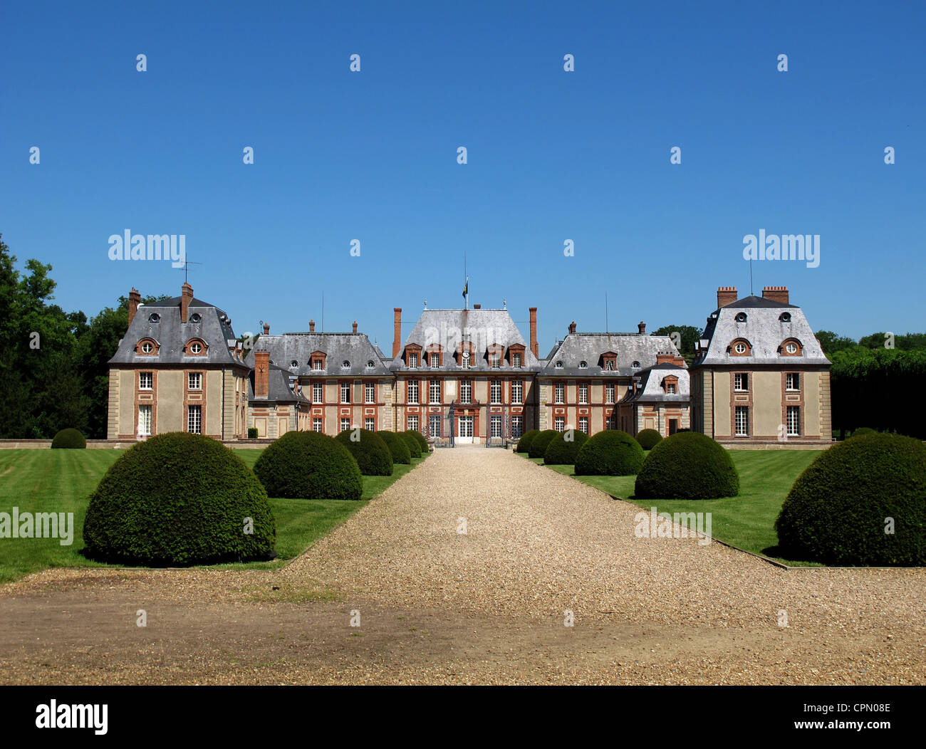 Chateau de Breteuil,vallee de Cheuvreuse, near Paris, Yvelines, France Stock Photo