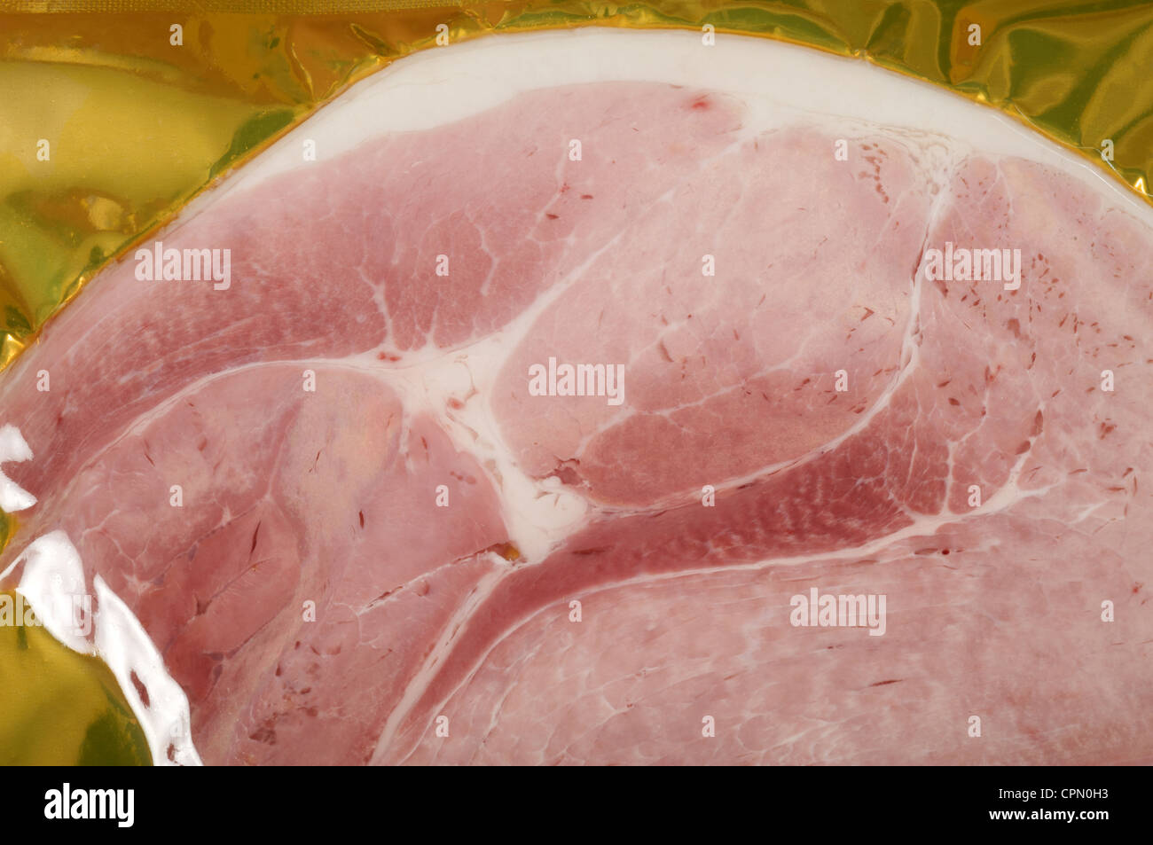 Sliced ham in packet Stock Photo Alamy