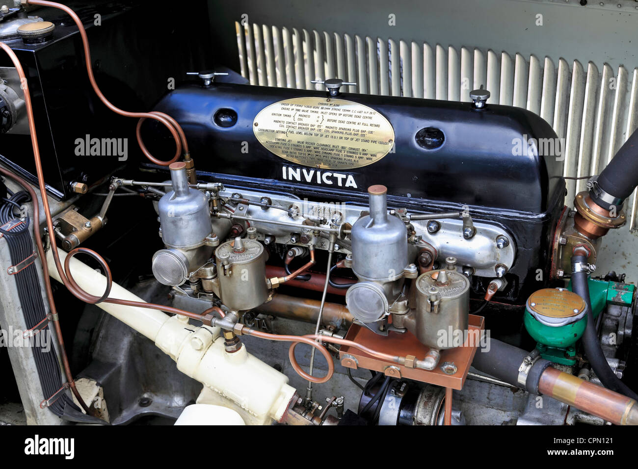 4000. Engine of very rare Invicta at The Griffin's Head, Chillenden ...