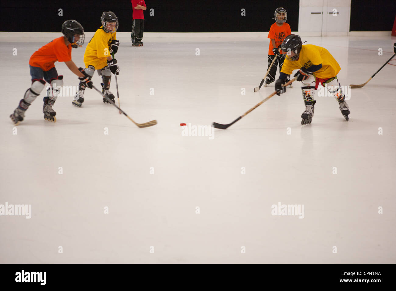 Roller hockey or street hockey hires stock photography and images Alamy