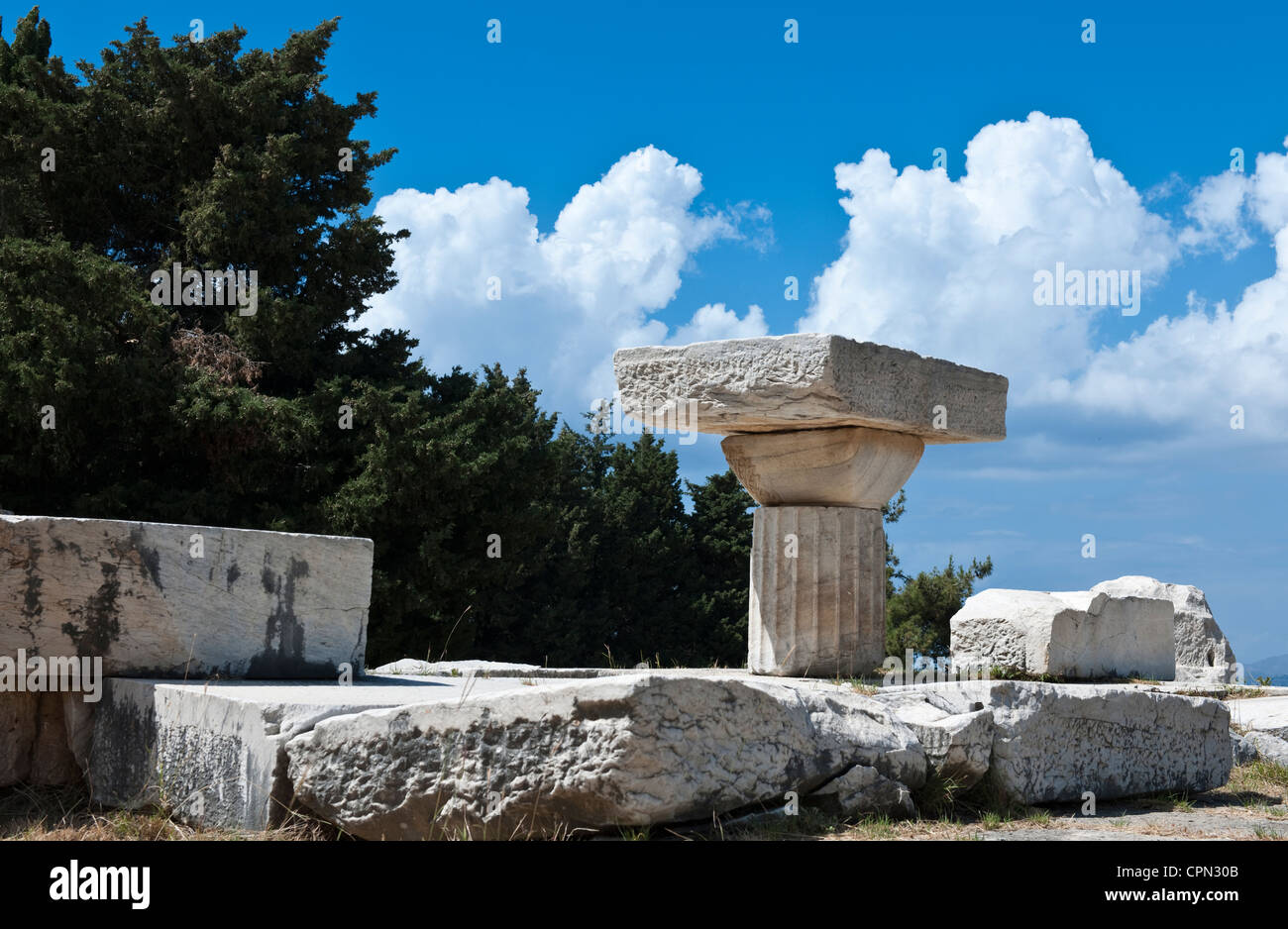 Europe Greece, Dodecanese, Kos, the Asclepieion archaeological site Stock Photo