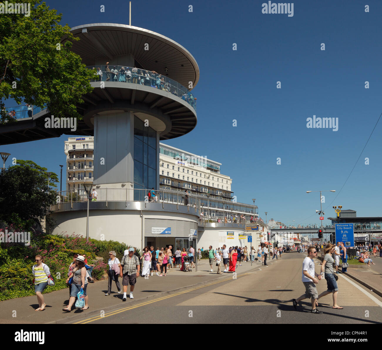 Pier Hill Lifts, Southend on Sea. Stock Photo