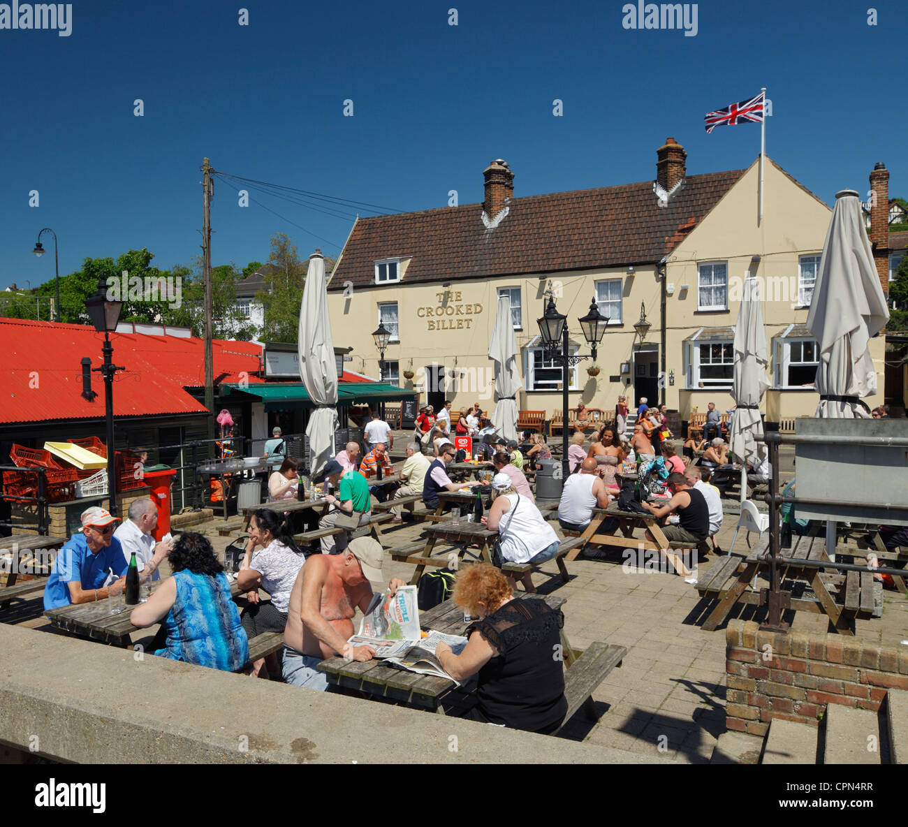 Leigh on Sea, Crooked Billet public house Stock Photo - Alamy