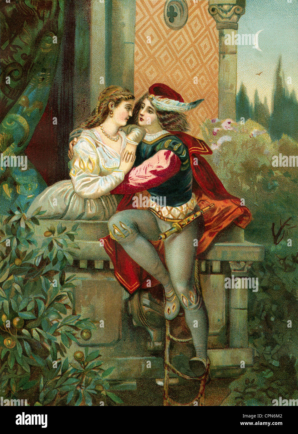 people, couples, lovers, Germany, 1879, Additional-Rights-Clearences-Not Available Stock Photo