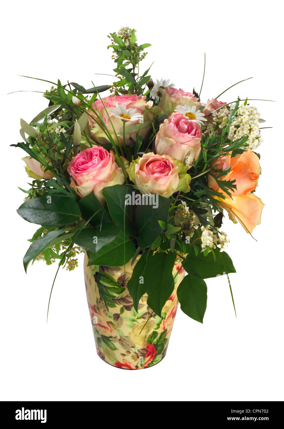 kitsch/cards/souvenir, bouquet of roses in a vase, roses came from Ecuador,  Germany, rose, roses, flower bouquet, bunch of flowers, bouquets, flower  vase, flower vases, vase, vases, flower, cut flowers, floral decoration,  floral