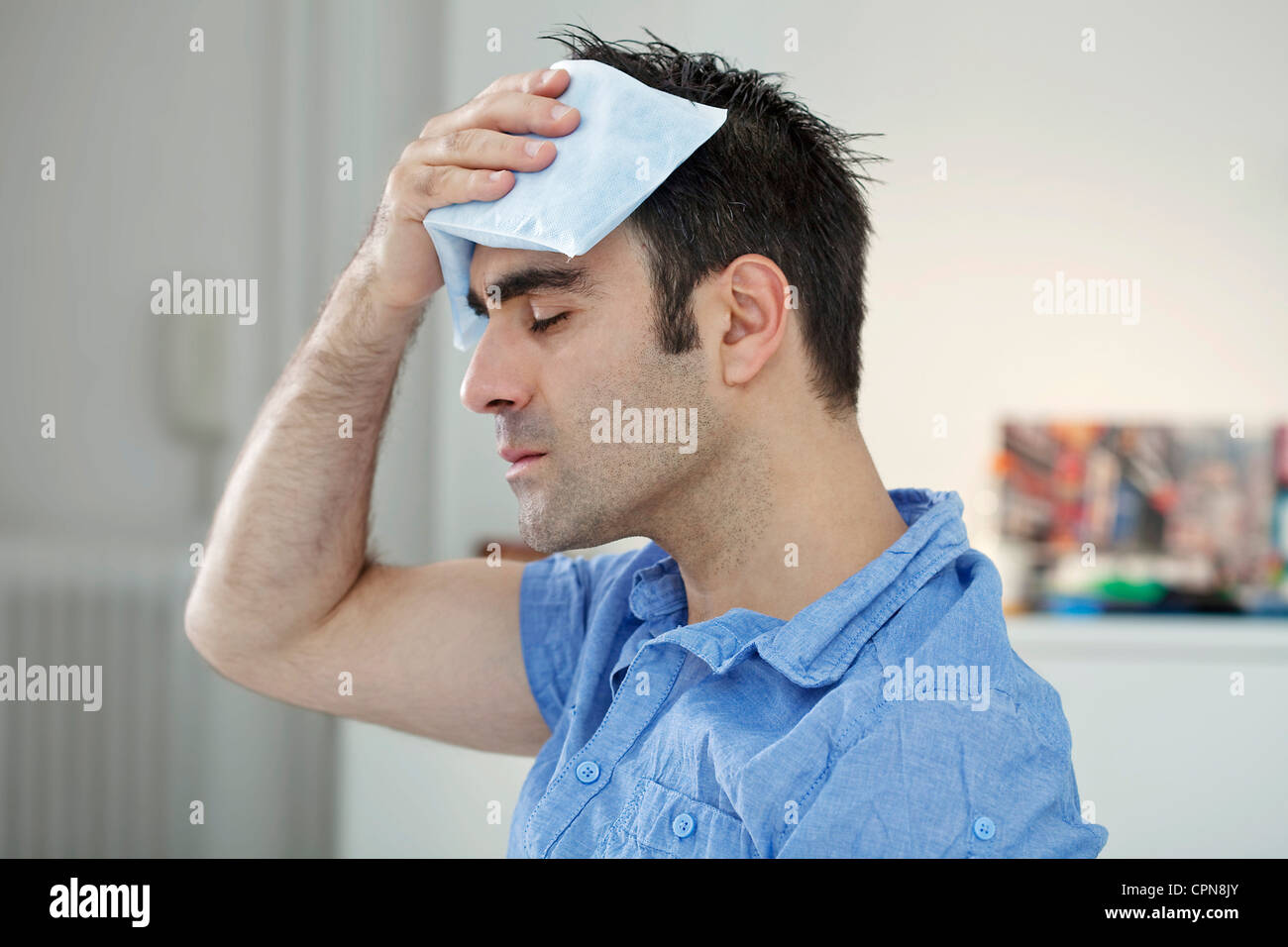 COLD THERAPY MAN Stock Photo Alamy