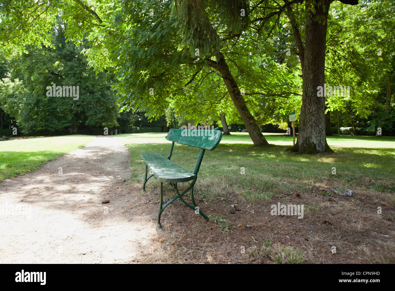 Park bench Stock Photo