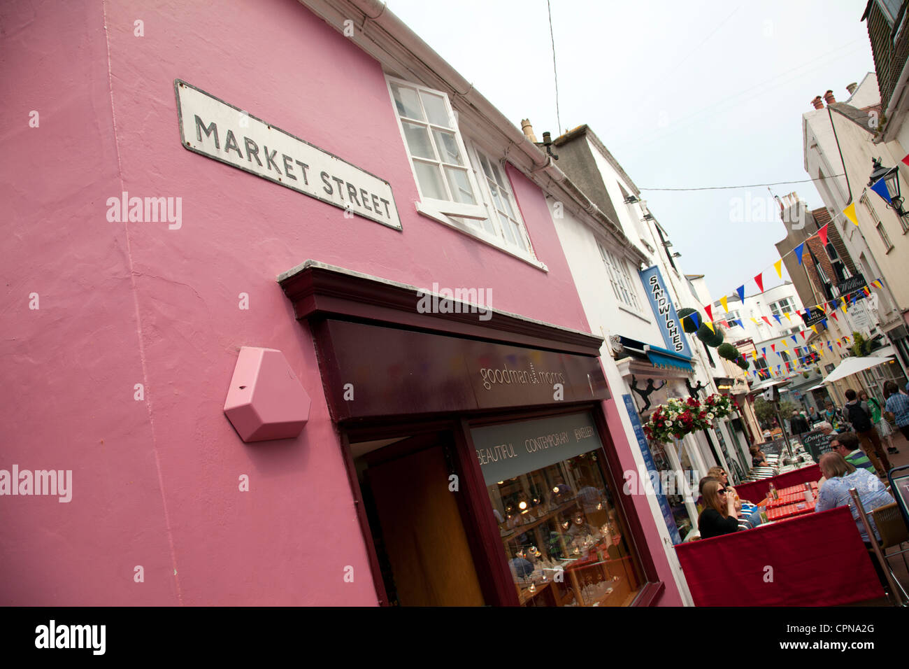 Market Street in the Lanes in Brighton UK Stock Photo Alamy