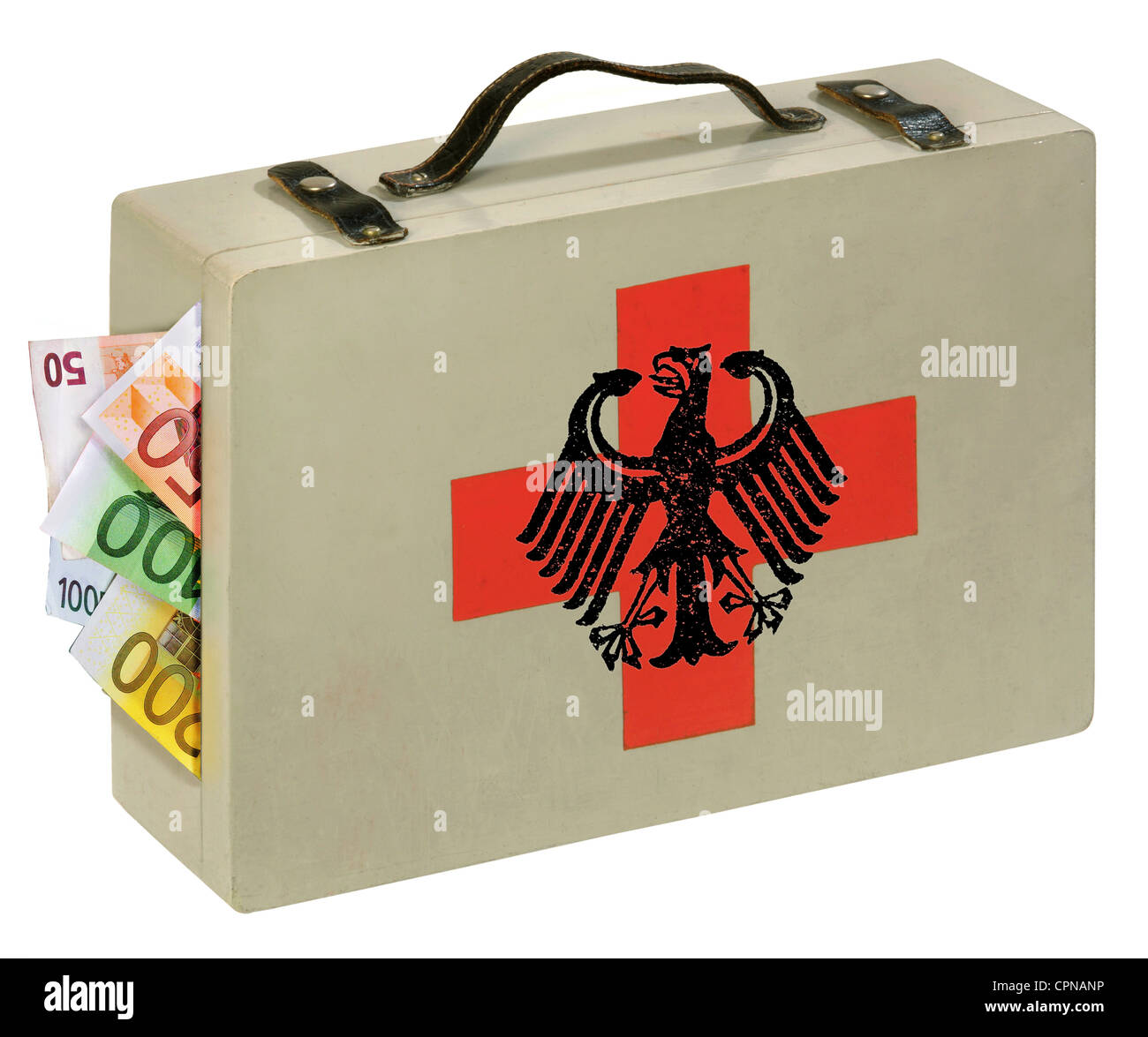 money / finances,financial rescue package,money suitcase with federal eagle and red cross,Germany,rescue funds,Federal Government,State,government,state-controled,state-run,relief funds,financial grants,finance package,grant-in-aid,grants-in-aid,financing,private funding,governmental funding,financial crisis,fiscal crisis,financial crises,fiscal crises,credit crunch,credit crisis,banking crisis,economic crisis,economic crunch,economic crises,economic crunches,car crisis,crises,budgets,federal budget,household crisis,budget cris,Additional-Rights-Clearences-Not Available Stock Photo