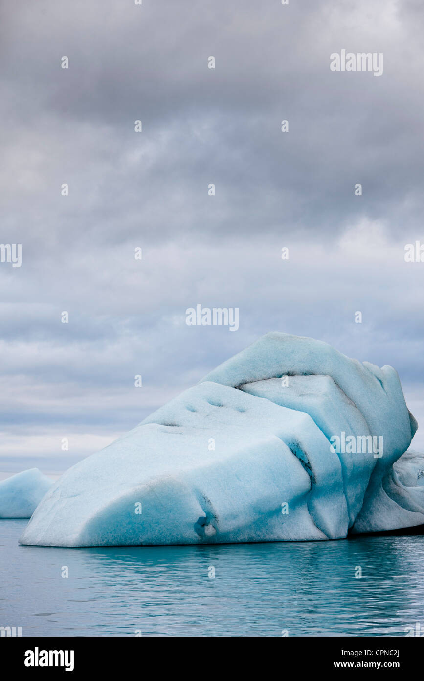 Iceberg in Jokulsarlon glacial lagoon, Iceland Stock Photo