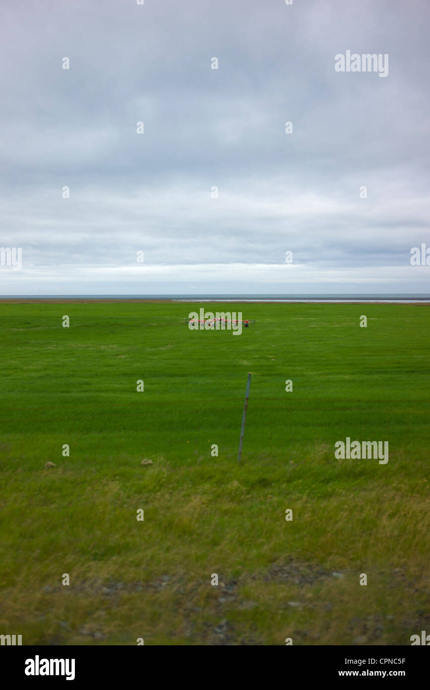 Turf farm, Iceland Stock Photo