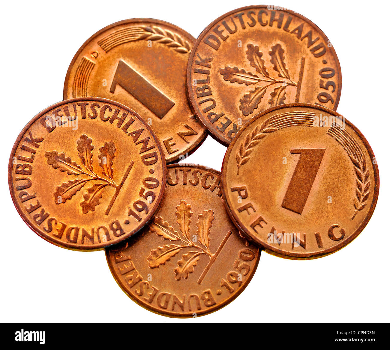 1 pfennig hi-res stock photography and images - Alamy