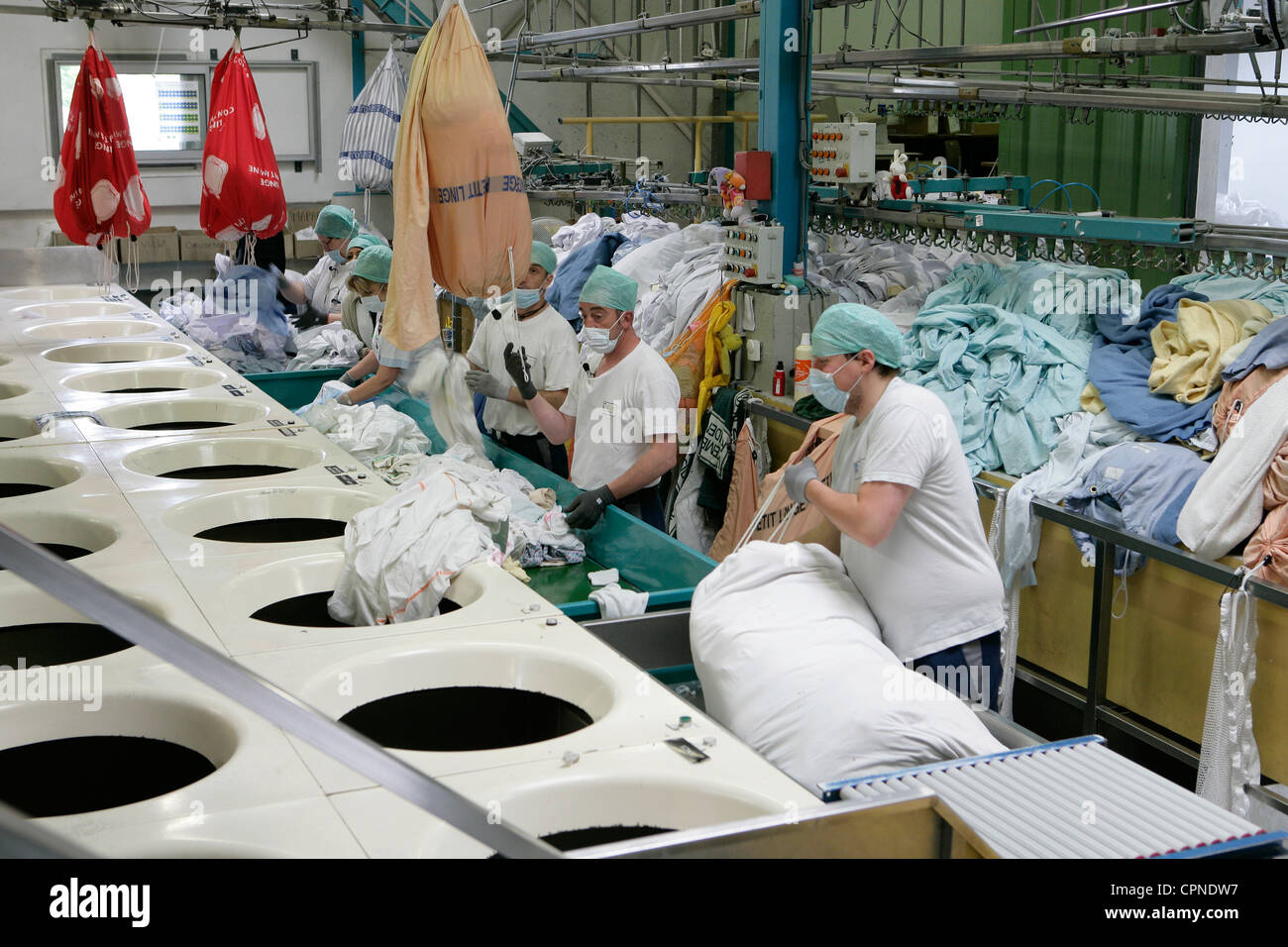 HOSPITAL LAUNDRY Stock Photo Alamy