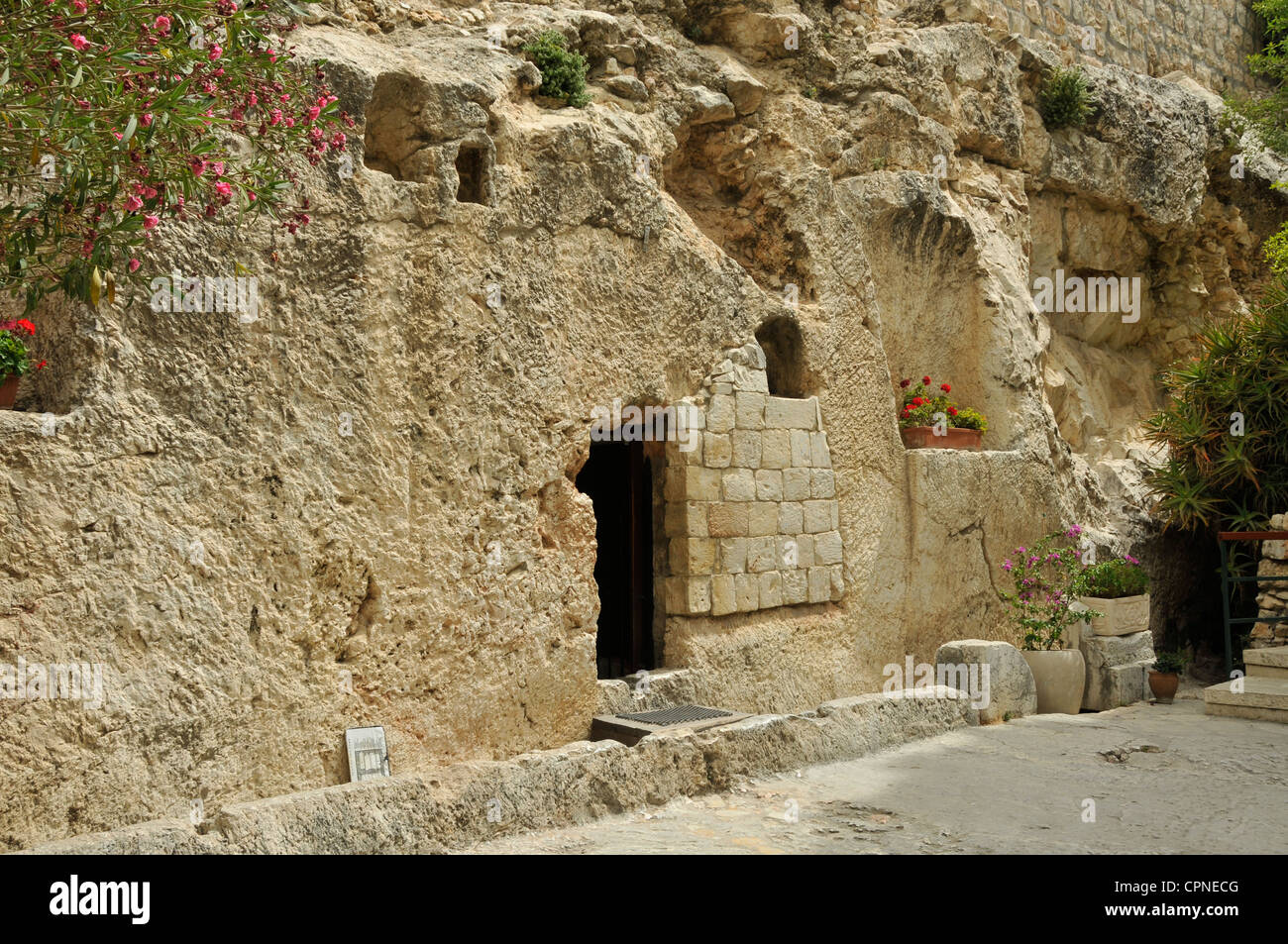 place of the resurrection of Jesus Christ in Jerusalem Israel Stock Photo