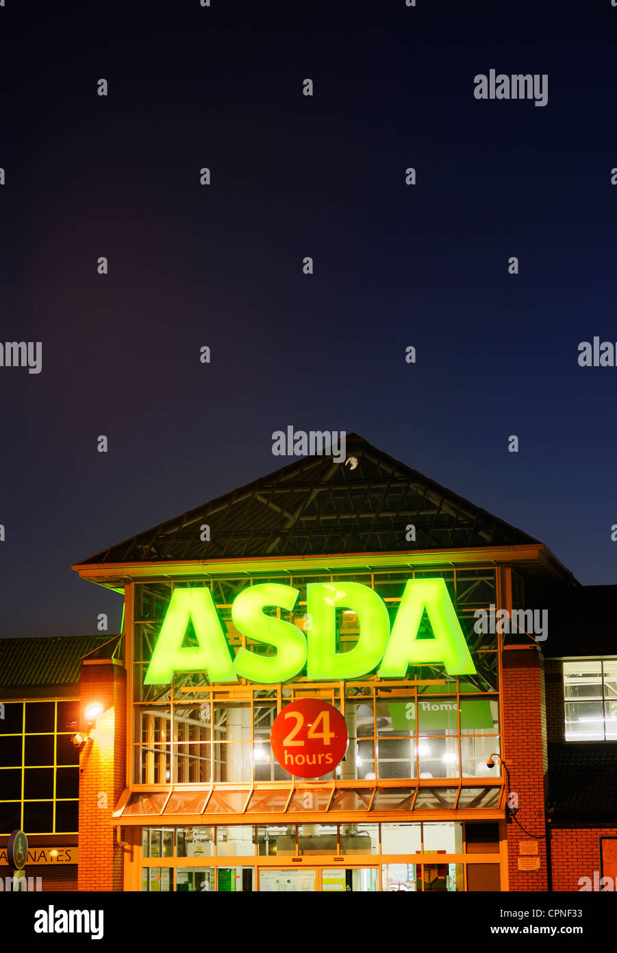 Asda 24 hour store at bight Stock Photo Alamy