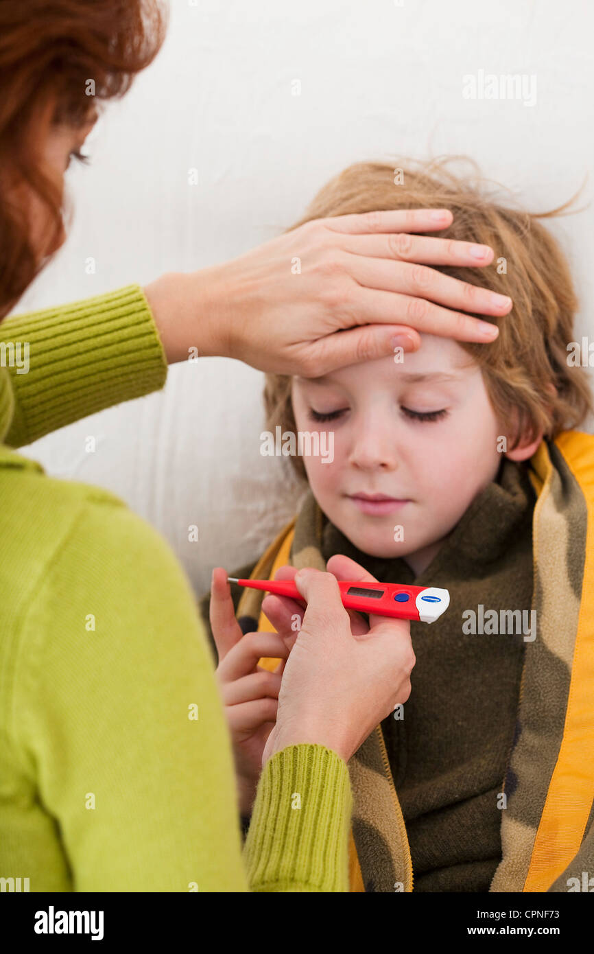 FEVER IN A CHILD Stock Photo Alamy