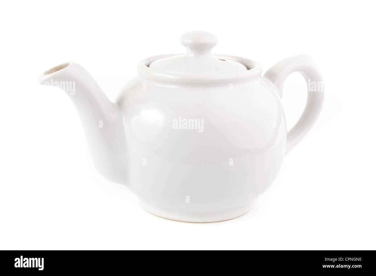 White Porcelain Teapot Square Shaped Modern 1 Litre White Tea Pots 