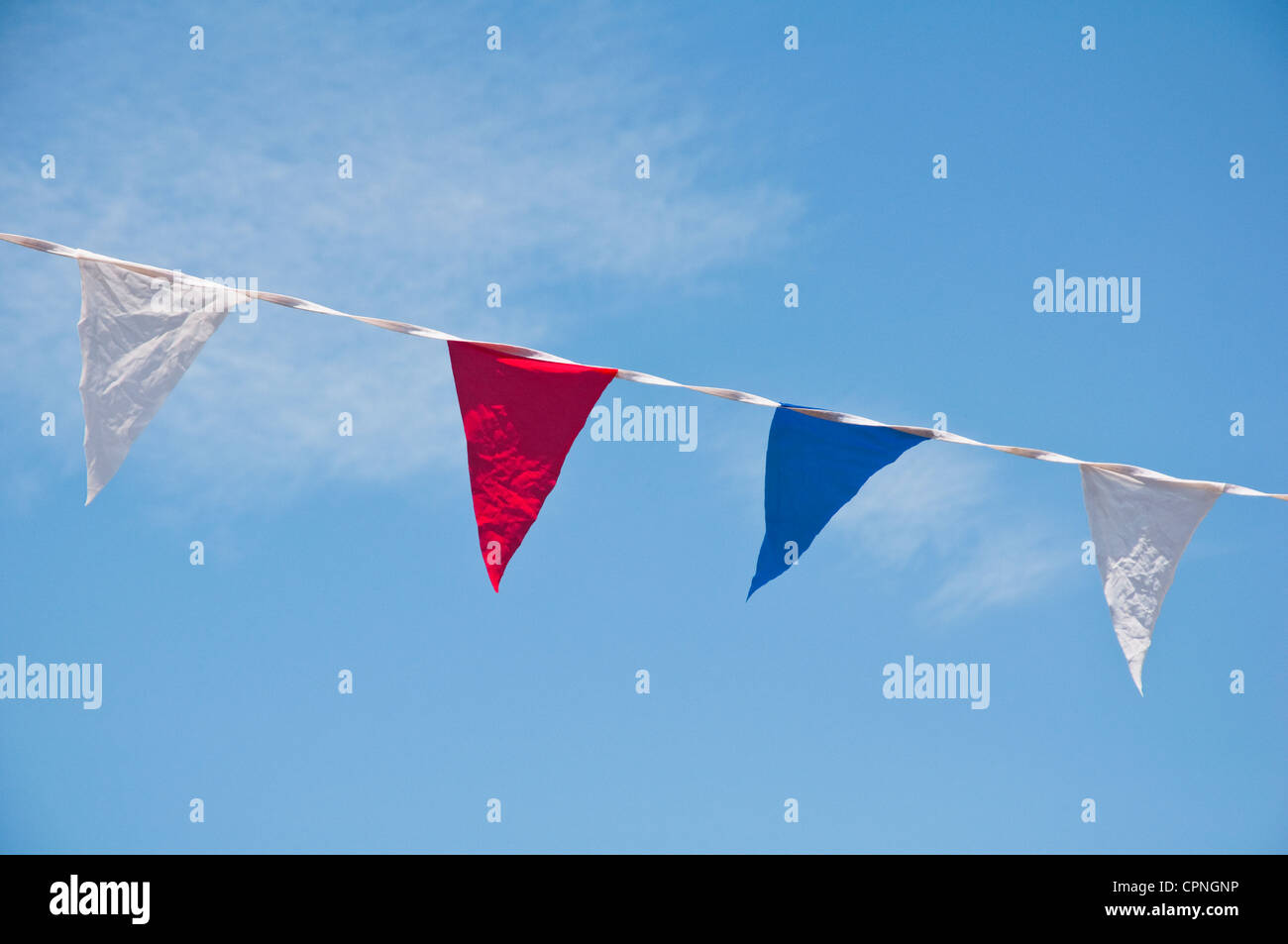 Red white blue bunting hi-res stock photography and images - Alamy