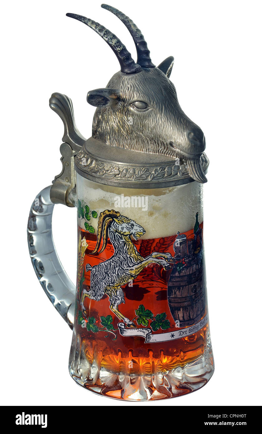 Scarica Gratis Images Alcohol Beer Beer Glass With Bock Germany Circa 1982 Stock le plus cool salutations
