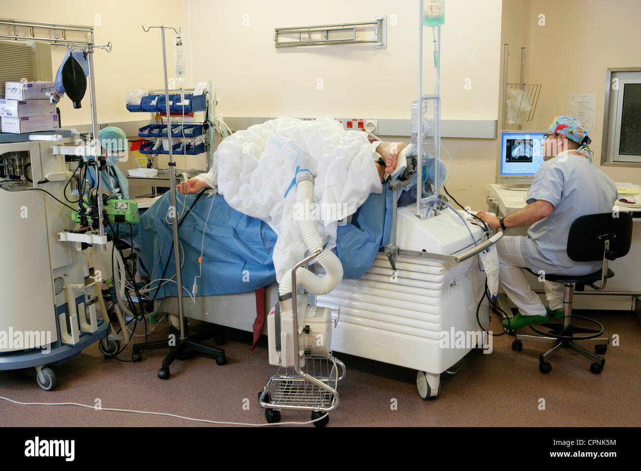 Prostate Echo CANCER OF PROSTATE ULTRASOUND Stock Photo - Alamy
