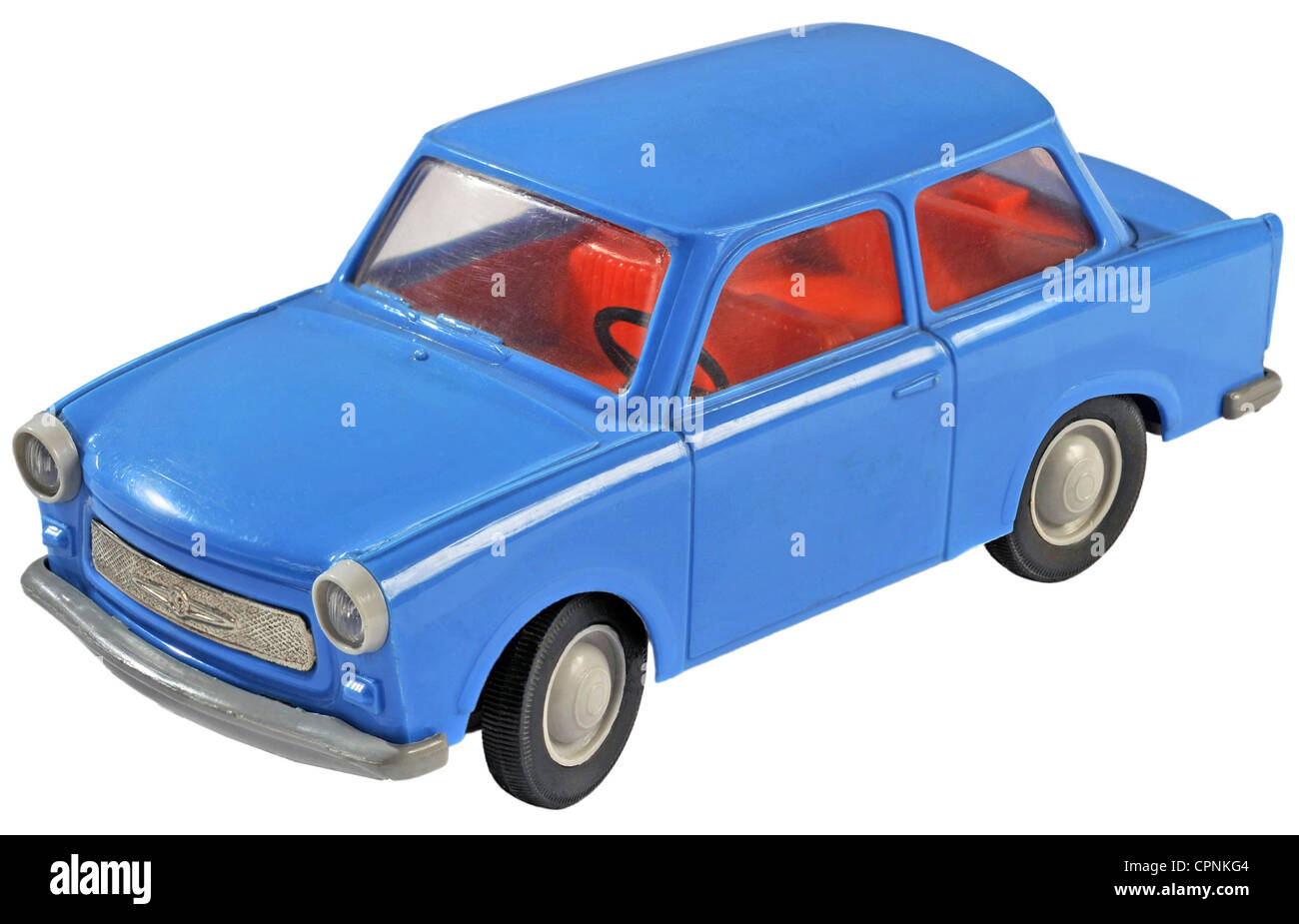 toys,dinky car,Trabant 601,cylinder capacity: 594.5 cubic centimetre,23 horsepower,maximum speed: 100 kph,VEB Sachsenring Automobilwerke Zwickau,East-Germany,circa 1985,toy car,toy cars,plastic,East-Germany,East Germany,GDR,DDR,blue,two-stroke,small car,East-Germany car,playthings,toy,plaything,toys,still,clipping,cut out,cut-out,cut-outs,80s,1980s,Trabbi,Trabant,motor car,auto,passenger car,motorcar,motorcars,autos,passenger cars,car,cars,autocar,automobile,autocars,automobiles,power-driven vehicle,motor vehicle,,Additional-Rights-Clearences-Not Available Stock Photo