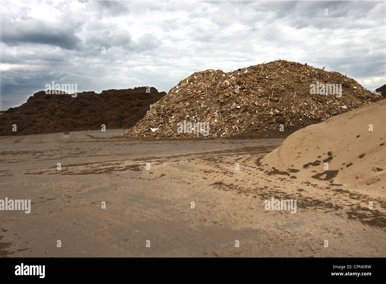 PROCESSING REFUSE Stock Photo