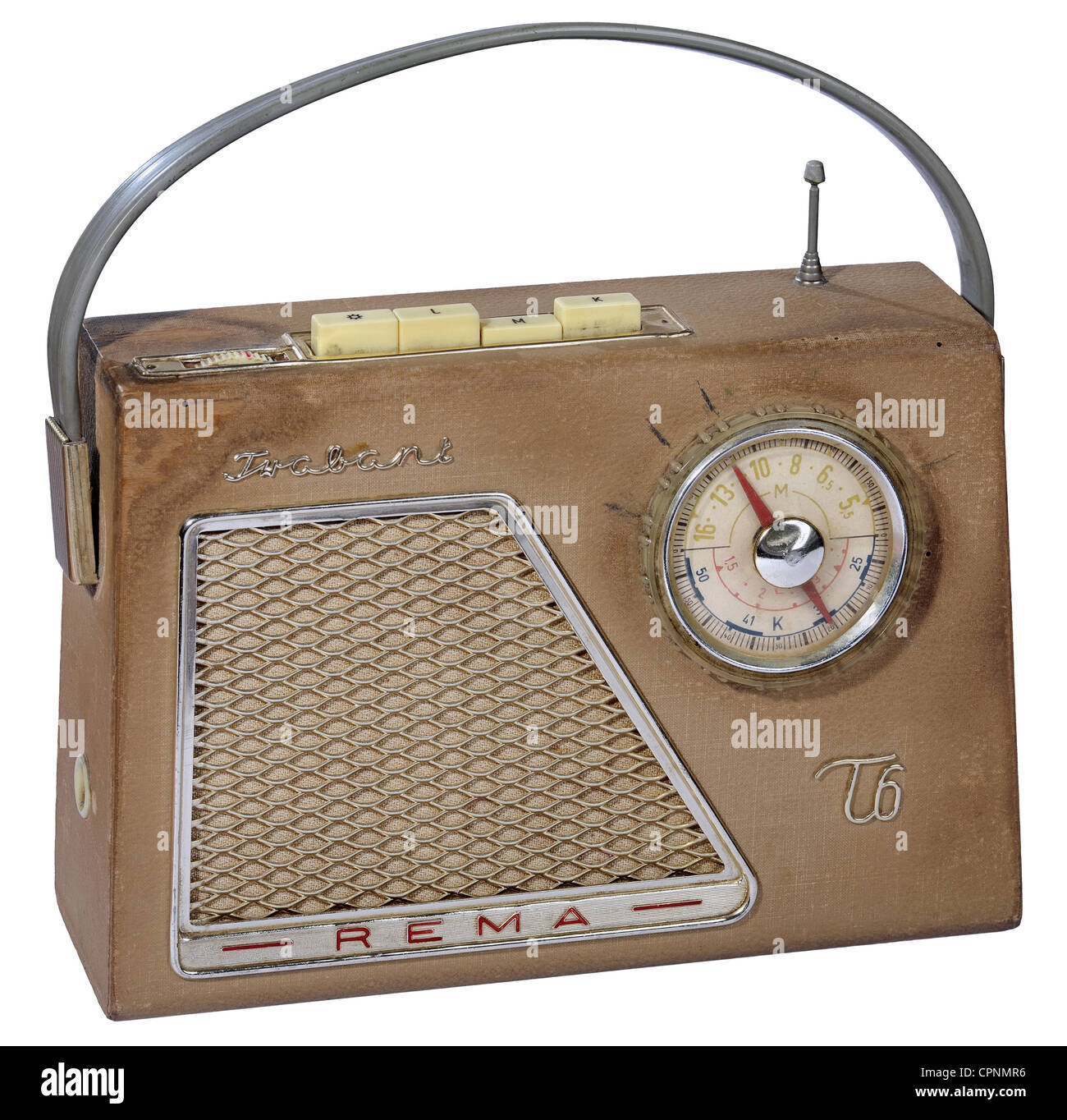 broadcast, radio, portable radio Rema "Trabant T6", device is weighing  1.8kg, made by: Rema, Stollberg, Saxony, East-Germany, 1961,  Additional-Rights-Clearences-Not Available Stock Photo - Alamy