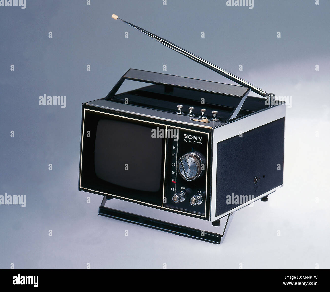 broadcast, television, Sony TV-500 UET, television portable set, portable TV  set, for battery and power supply operation, Japan, 1968,  Additional-Rights-Clearences-Not Available Stock Photo - Alamy