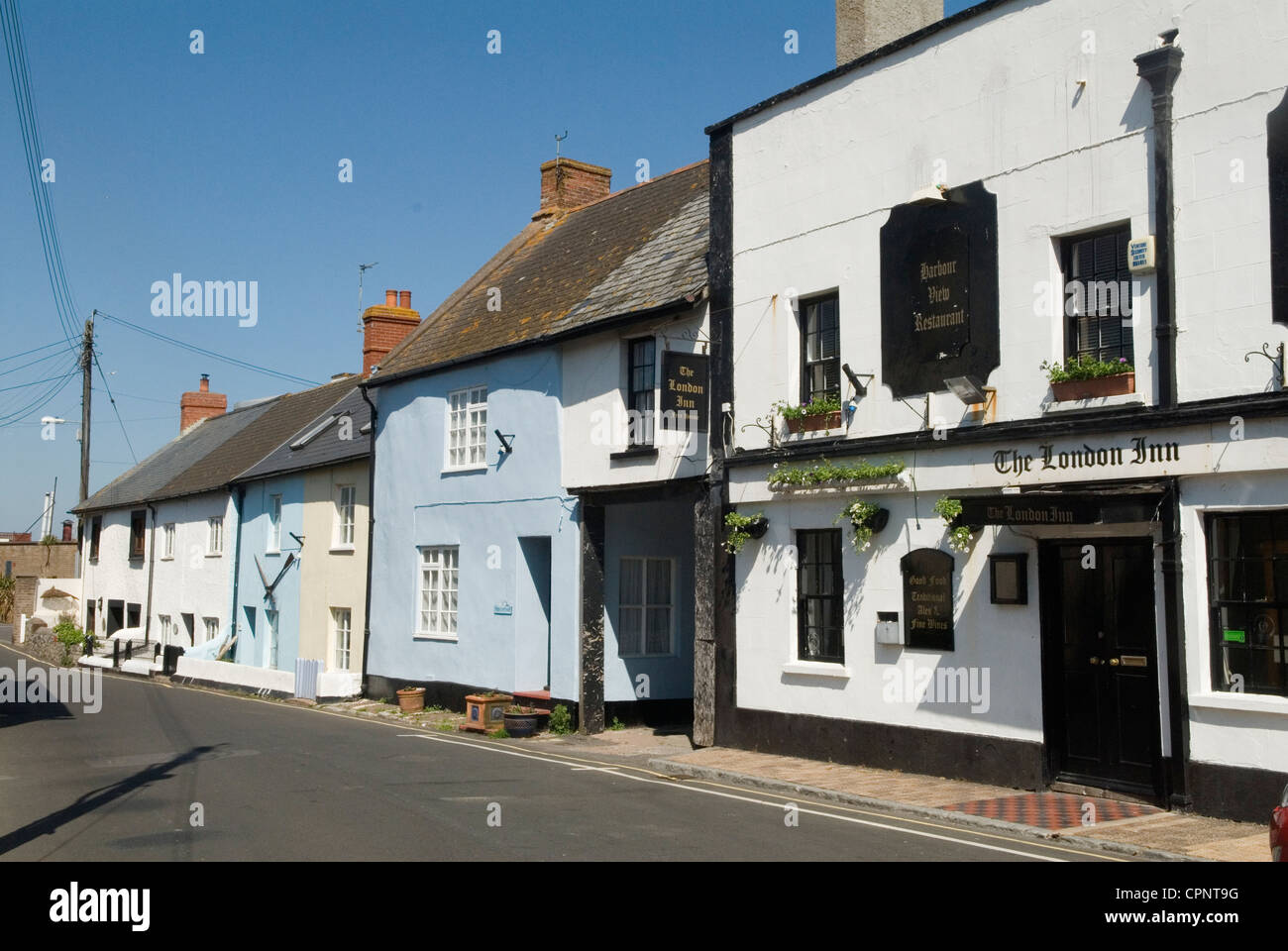 Watchet, Somerset, England 25th May 2012. The London Inn, the village pub. Stock Photo