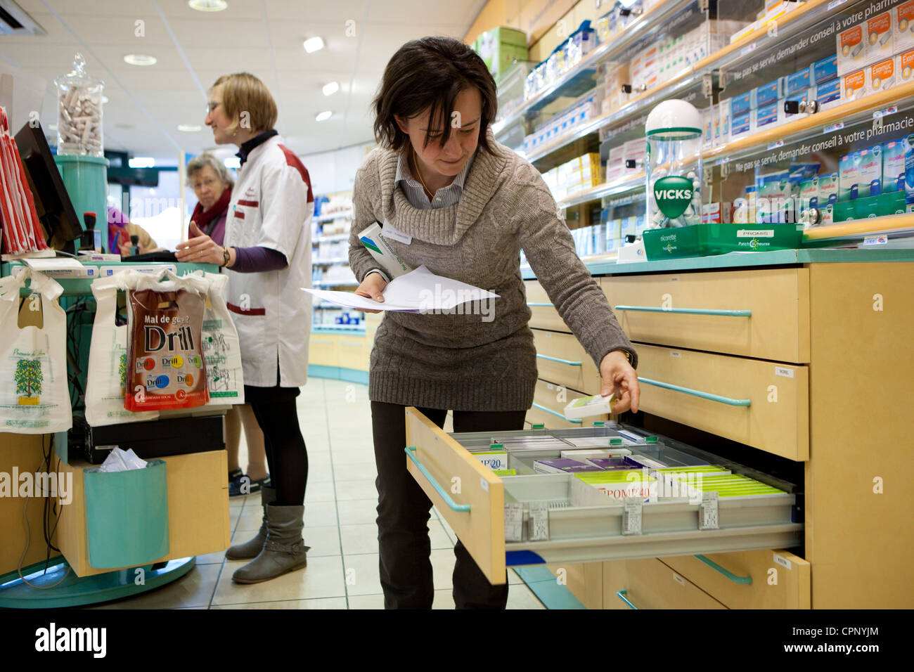 INTERIOR OF A CHEMIST'S SHOP Stock Photo - Alamy