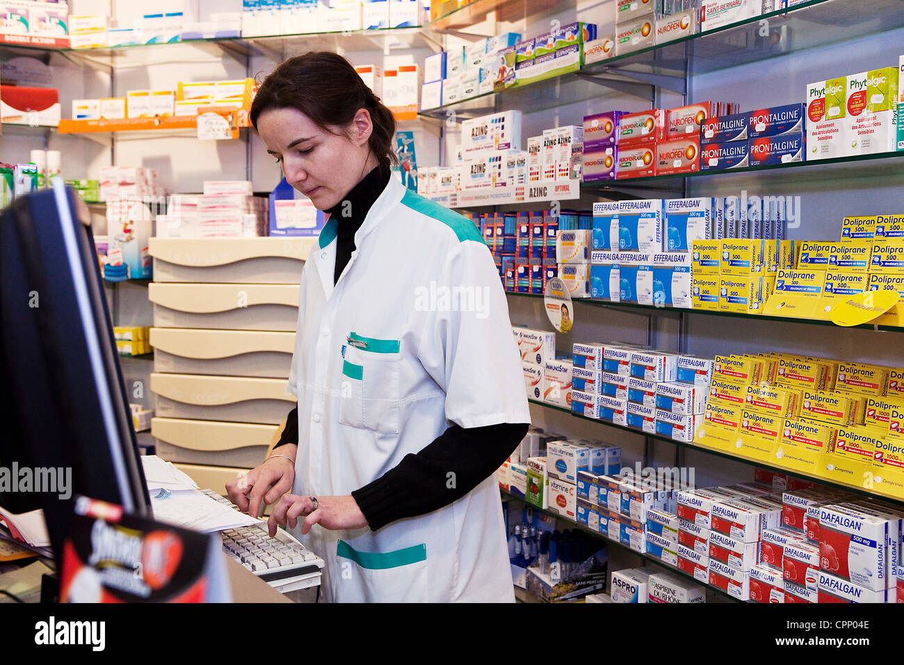 INTERIOR OF A CHEMIST'S SHOP Stock Photo - Alamy