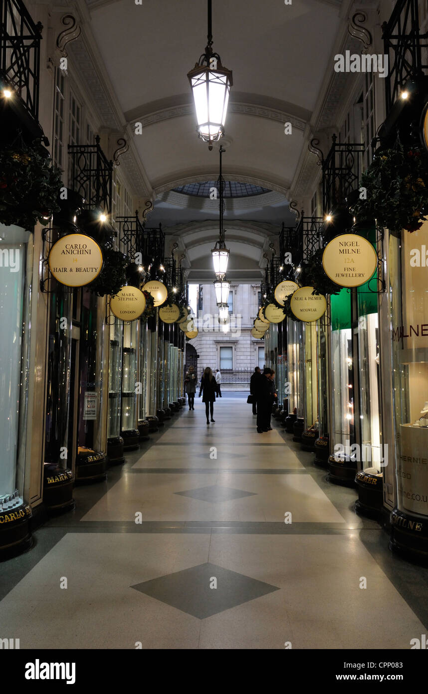 Piccadilly arcade, London Stock Photo